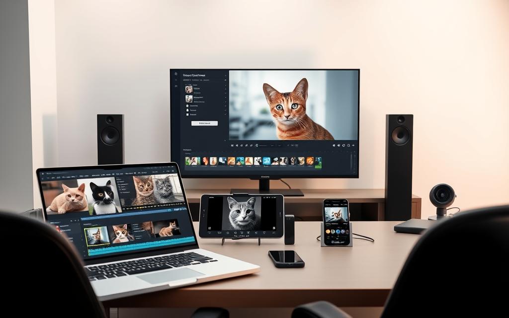 AI video editing tools for cat content